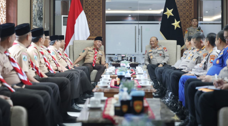 Polda Jatim dan Pramuka Perkuat Sinergi Cetak Generasi Muda Produktif Dukung Ketahanan Pangan